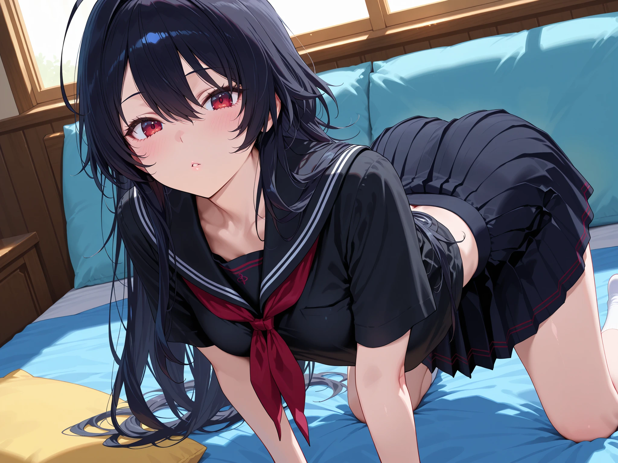 long black hair, Red eyes, Red tuft,shore, prostitute,pornography,Sex,poor ,fuck,pussy,cam, missionary
