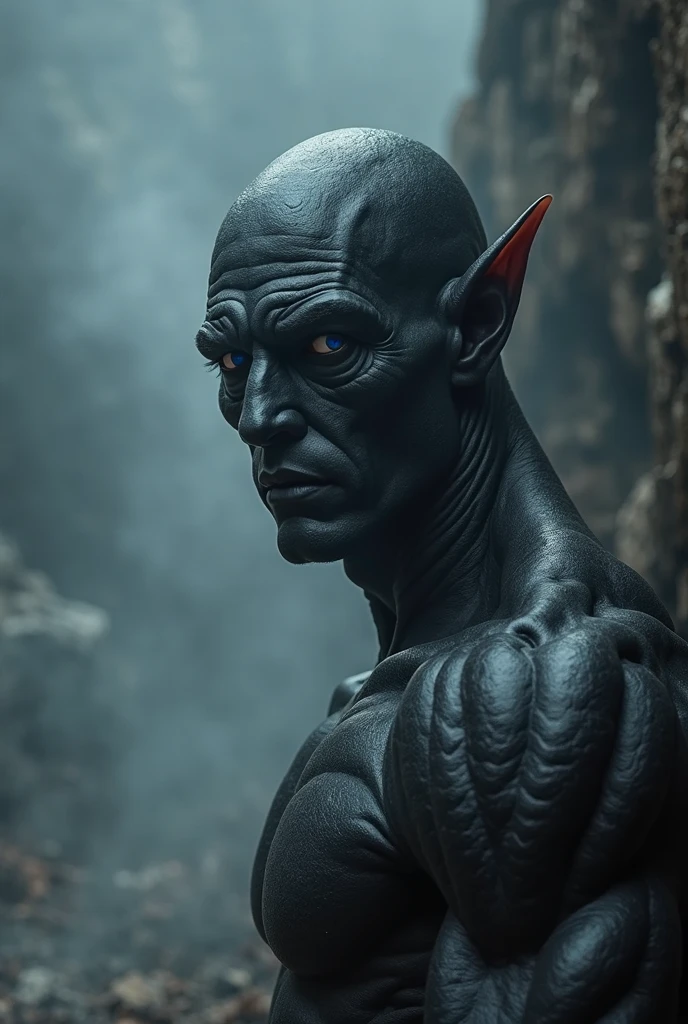 portrait of Vin Diesel by hr giger, greg rutkowski, luis royo and wayne barlowe as a diablo, resident evil, dark souls, bloodborne monster <hypernet:MRoyale:1>