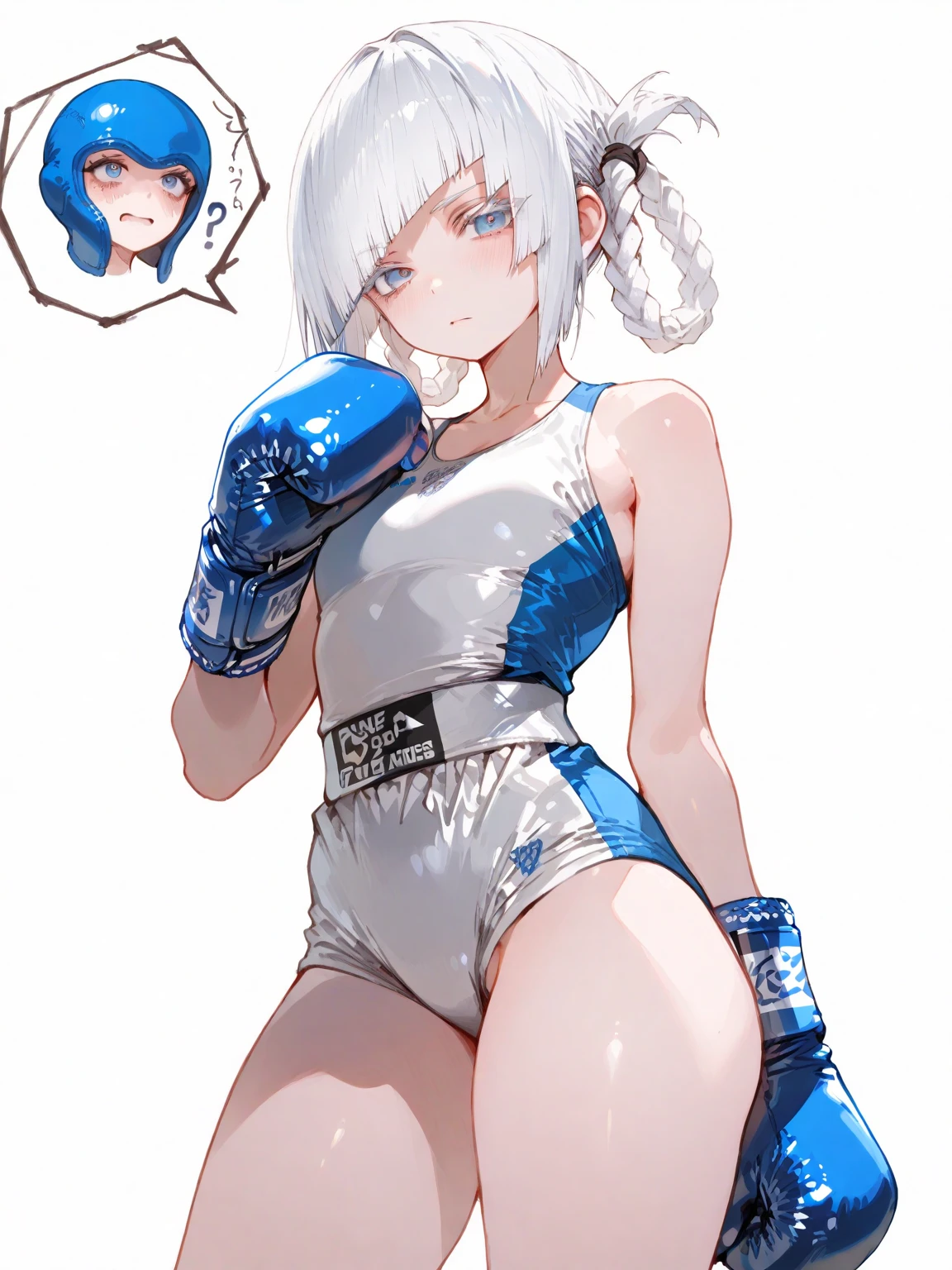 (short hair, silver hair:1.3), red eyes, pale skin, muscular female, anatomically correct, mature female, curvy, huge breasts, 1girl, solo, breasts, high_heels, bodysuit, covered_navel, full_body, skin_tight, standing, jewelry, anime coloring, anime screencap, hair ornament, (shaded face:1.2), hollow eyes, red eyes, looking at viewer, smirk, upper teeth, lips,

