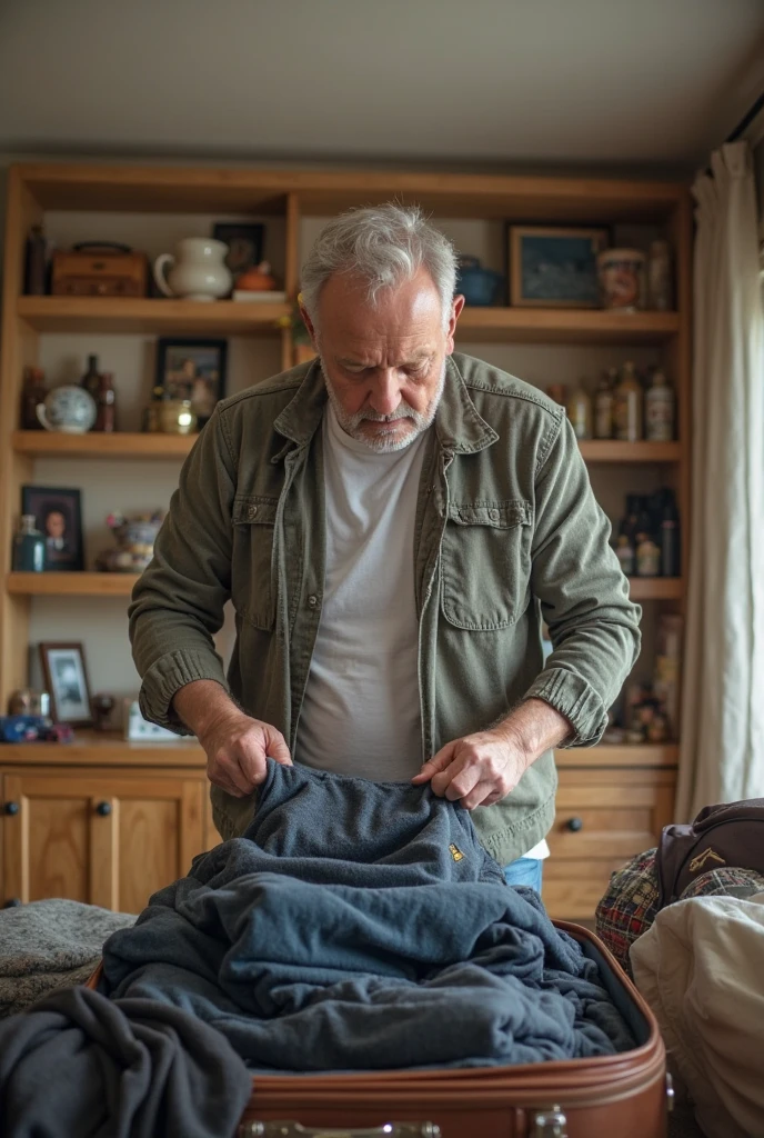 A man smelling a man's underwear