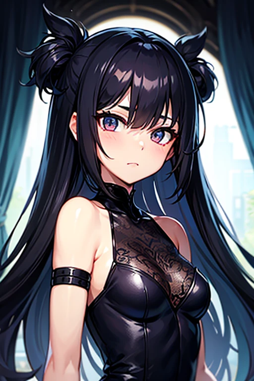 (*K) HD, highest quality, WorKs of masters, High resolution, spread legs、show white panties,1 girl, nezuKo Kamada, ((nezuKo of demon slayer)) super beautiful face, Super beautiful eyes, Super beautiful hair,trendy outfit,magazine cover,sexy and attractive,explosion of colors,BlacK color hair,big hairpin,full body esbian,illegal occupation