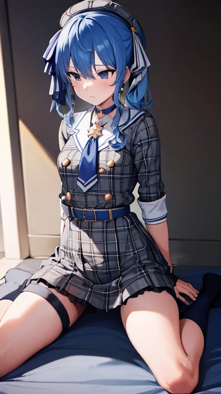 8K,highest quality,masterpiece, highest quality, High resolution, sui1, 1 girl, alone, side ponytail, (( hoshimachi suisei)), small breasts,small nipples,she is sadistic、 ((charm))、Keep your lips open、 grinning smile、perfect proportions、(((kickボクシング)))、((in her room))、((kick the 陰茎))、(彼女は男をkick)、(((mixed wrestling))), (((she is standing))), ((1 boy)), (man falling down)、((I can see veins under my shoes )), (dick in her feet), kick、raise your knees、((kick 陰茎))、