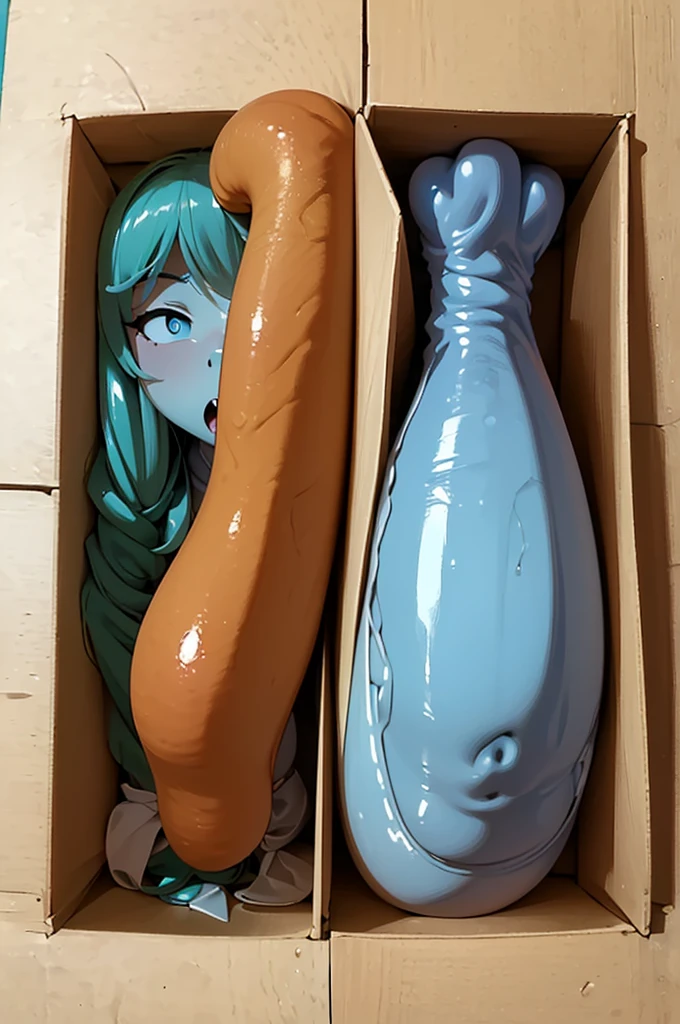 Cute girl taking off her cheerleading uniform Super big breasts Inserting tentacles into the vagina An erect and exposed clitoris Short twin tail hairstyle Japanese Plump areola Big erect nipples Blushing in sexual climax Low - Angle Inserting a tentacle into an anus Tentacle insertion into mouth