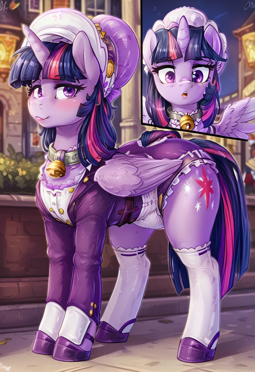(shining armor), (twilight velvet), (((2 characters))), (((my little pony sex:1.3))), (((my little pony:1.6))), (detailed), heart on butt, ((realistic light)), ((masterpiece:1.1)), 4K, ((panties down)), (balls), (penis), ((realistic shadows)), ((big belly with cum:1.3)), (((very big butt))), (((orgasm:1.6))), (((fat breasts:1.4))), (((black eyeshadow))), (((femboy:1.4))), ((stockings, skirt, striped)), ((sheer bra))