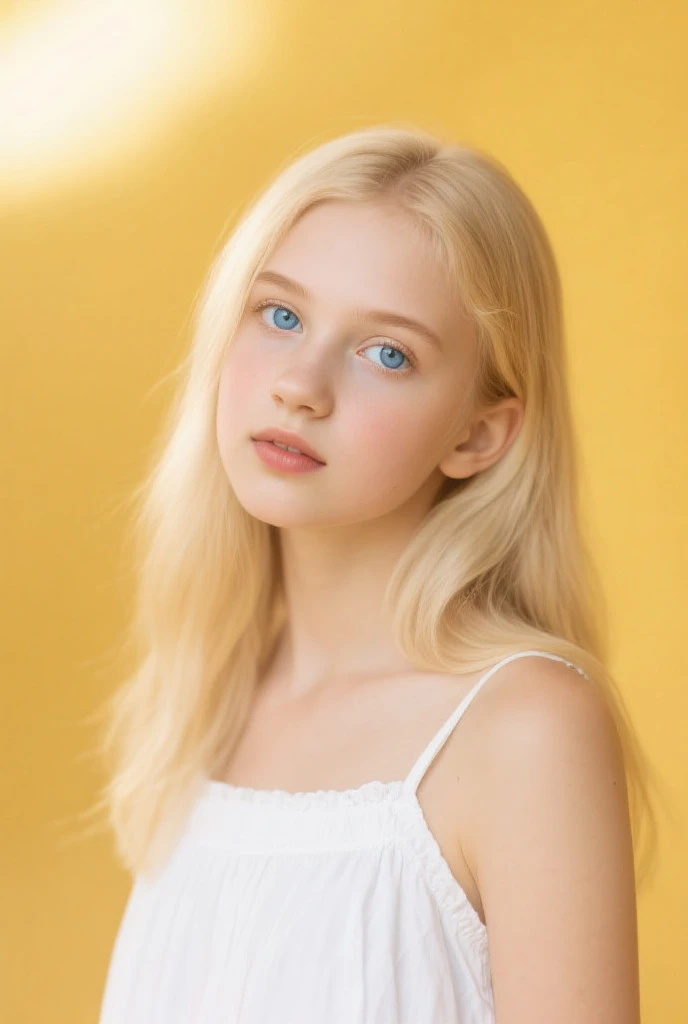((sfw: 1.4)), (( detailed face, cute face, detailed face,  professional photography)), ((((standing)), from back), (both hands on knee) , leaning forward,  earrings)), (( Shiny platinum blonde silk hair, beautiful shiny bangs, big clear sky blue eyes, very beautiful bright eye highlights, 1 Girl)), Ultra High Resolution, (Realistic: 1.4), RAW Photo, Best Quality, (Photorealistic Stick), Focus, Soft Light, ((15 years old)), (( (young face))), (surface), (depth of field), masterpiece, (realistic), woman, bangs, ((1 girl))