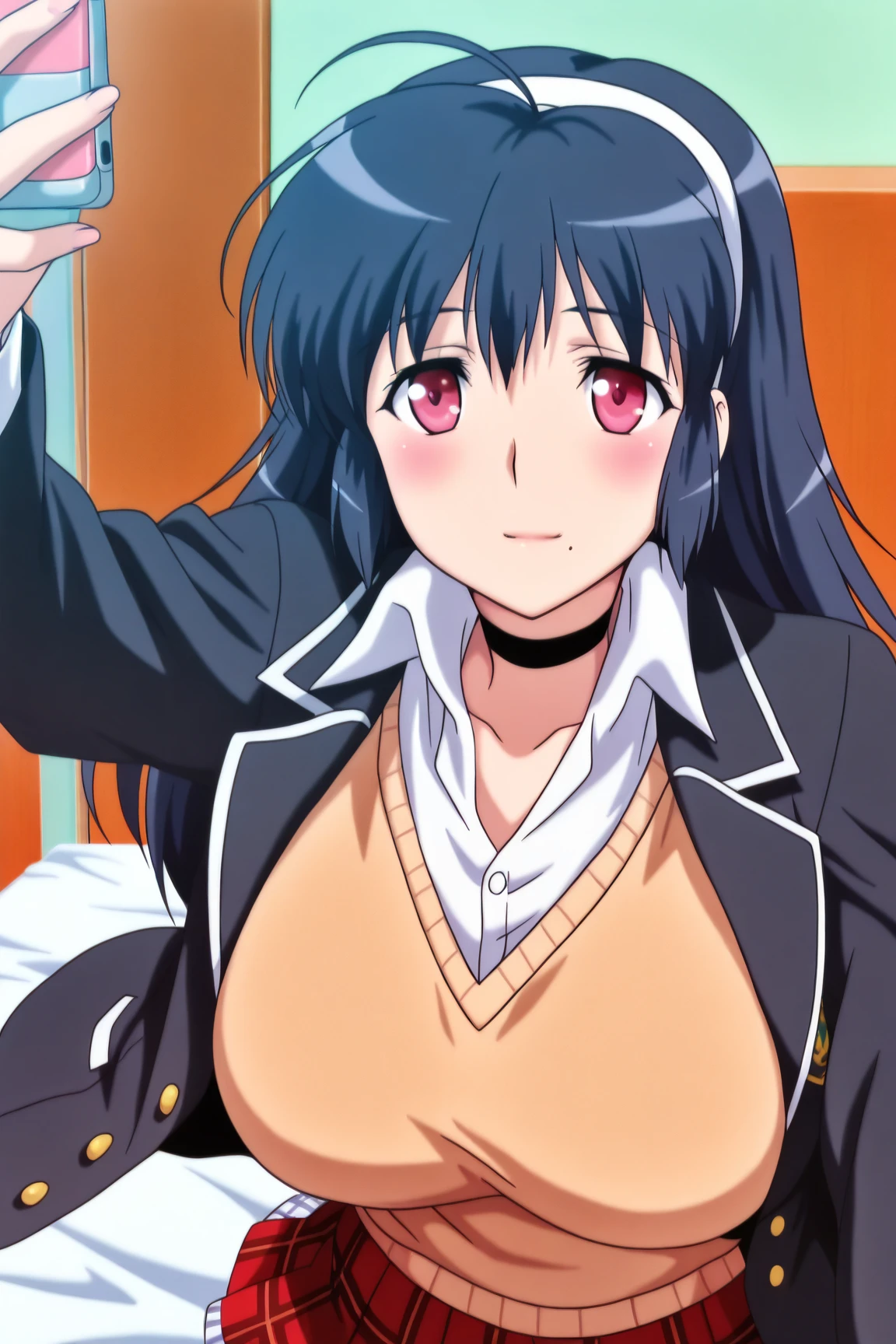 (masterpiece, highest quality: 1.2), alone, 1 girl, alone, ((Cotton panties with crotch))，，(((Squirting)))，Sailor suit，your heather,View your viewers, Long 黒 hair, head band, Earrings, Big Breasts, Medium Waist, Medium Hips, wide thighs, Embarrassing, charm, Good move...., Excellent anatomy,Browsing Caution，classroom，，Sailor suit，,(((put your hand inside your panties))), (( Masturbating by touching the vagina with your fingers)), love juice spilling on the floor, liquid splashing from girl&#39;Between the legs，whole body，nsfw，sitting on desk，love juice spilling on the floor, liquid splashing from girl&#39;Between the legs，