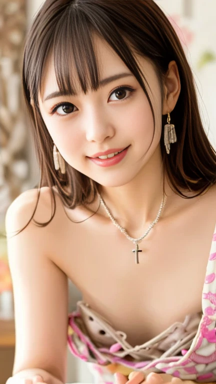 Mastepiece, Best Quality, (highest quality、8K、masterpiece:1.3)、Ultra-high resolution、Physically based rendering、(Photorealistic:1.37)、beautiful woman with perfect body:1.4、slim abdomen:1.2、Highly detailed face and skin texture、 red cheeks、White skin、Narrow waist,Thin legs、highest quality,very beautiful 12 year old girl, (cute:1.2),Perfect Glowing Skin,((A natural and precise hand)), Brown Hair,(short bob hair),(((Full nudity)))、(((upper body nude)))、(((lower body nude)))、(((Cross your arms behind your back)))、(((smile)))、((seiza))、