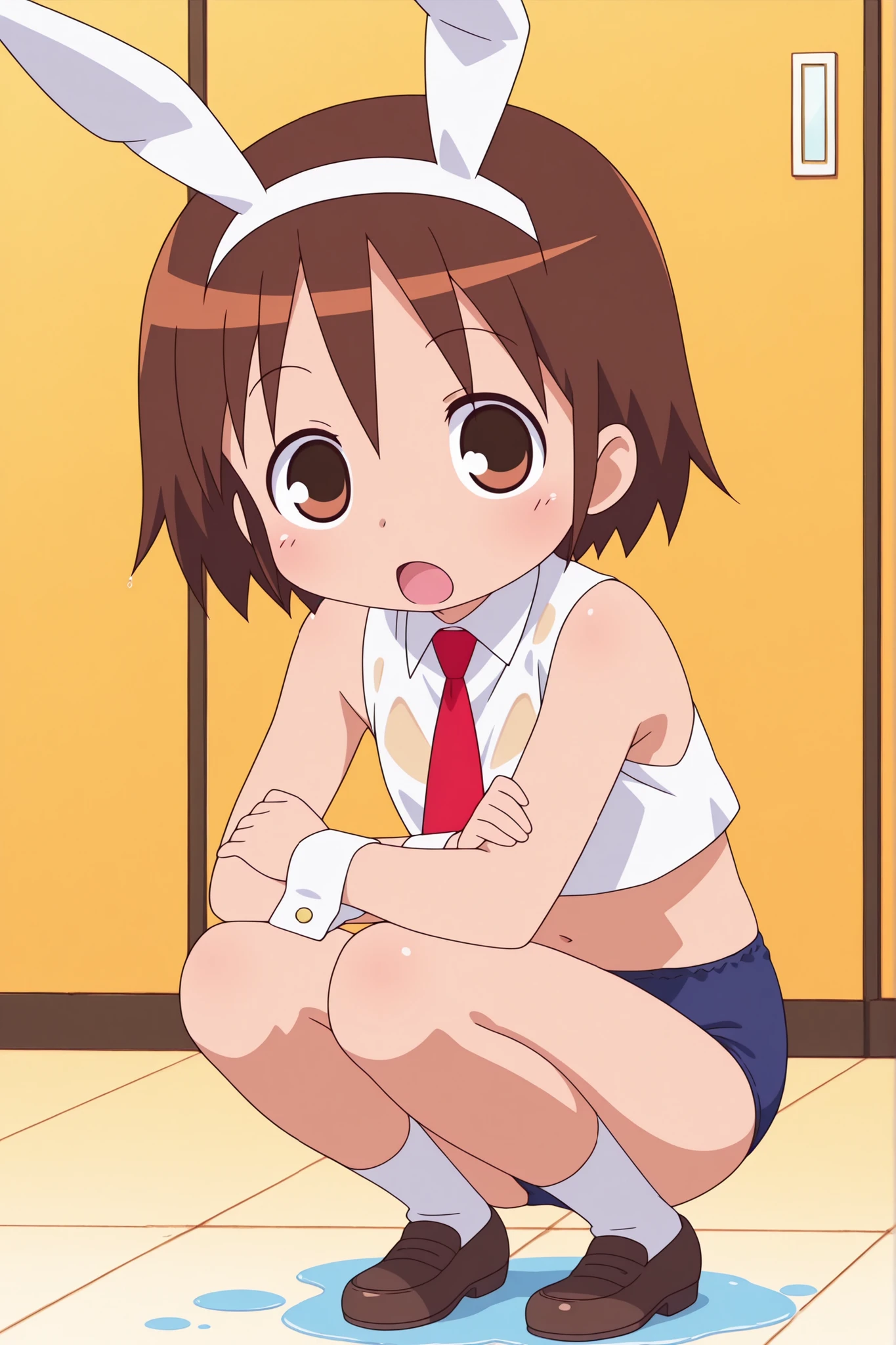 (((masterpiece))), ((highest quality)), ((Very detailed)), ((High resolution)), ((8k)), ((Anatomically correct)), ((The correct number of fingers)), One Woman, Taneshima Popura, Brown Hair, long hair, ponytail, (he is short), Very cute woman, delicate, Charming smile, Brown eyes, Bright Eyes, Best moment, Vivid eyes, Beautiful Skin, Cute face, delicateな腕, Detailed skin texture, Intricate details, Very detailedな顔, Beautiful Eyes, Beautiful curves, View your viewers, Beautiful thighs, Wear a short T-shirt, Wear denim shorts, I can see my belly button, Sweat, Beautiful standing posture, Model standing, Open your mouth, Shopping mall, Date with a lover, A big smile, Wear sneakers,