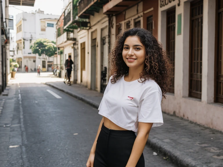 Modelo brasileira, friendly about 20 years ago, academia, Rua, roupa de rua, crowd, traje, estilo de vida, cidade, cidade, meio da cidade, sorriso