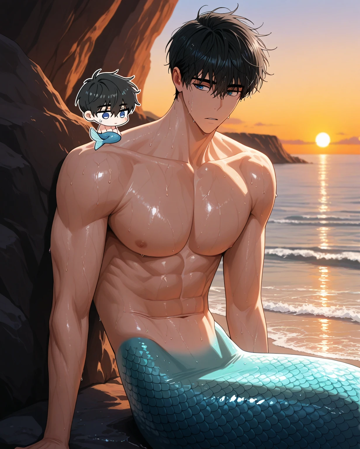 keya from genshin impact Boy, teenager, 17 years old, With perfect, round shiny buttocks, SWEATY BODY,Front light, wet thong, (dynamic tentacles:1.5) The sun shone on front off his body, Very wet body, sweating, exposing his sexy chest, Very hot sunny day, Fluffy chest, Curly Short hair , squat pose, on the sport field, seducing, just Wearing wet white Tiny thong exposing his big bulge, very wet body, fit body, teenager, Very young teenager boy, Very big hard dick, sweat covering all over the body, Sweat dripping all over the body, The colors are bright and vibrant, enchancing the overall aesthetic, don't merge body's, detailed eyes and lips, sixpack and fit body oil painting, sand beach、natta、Sateen、obscenity、Metamorphosiecha musume、White-haired twin-tailed、、Big red eyes、red blush、deadpan、Tears、Spit、Beautiful abs、、discreet breasts、octopus、Touching the crotch,  Only guys, boys, young men, men