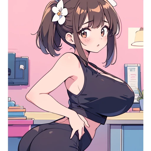 araffe woman in a white shirt and panties posing for a picture, oppai, giant stunning goddess shot, japanese goddess, with a large breasts, with large breasts, big breasts!!, sfw huge breasts, big breasts!, large breasts size, big breasts, open v chest clothes, bbwchan, covered sfw huge breasts, oppai proportions