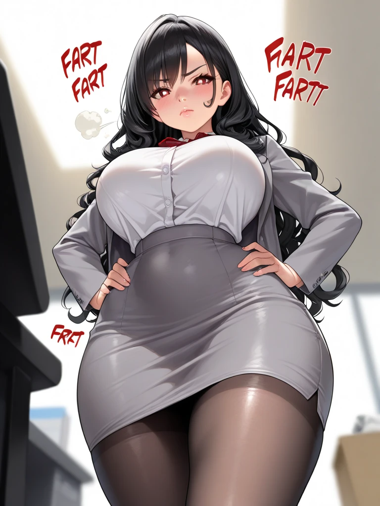 (((I want a neko woman alone, black hair and round ears, green eyes, black skin, medium curvy body, wearing nice clothes)))