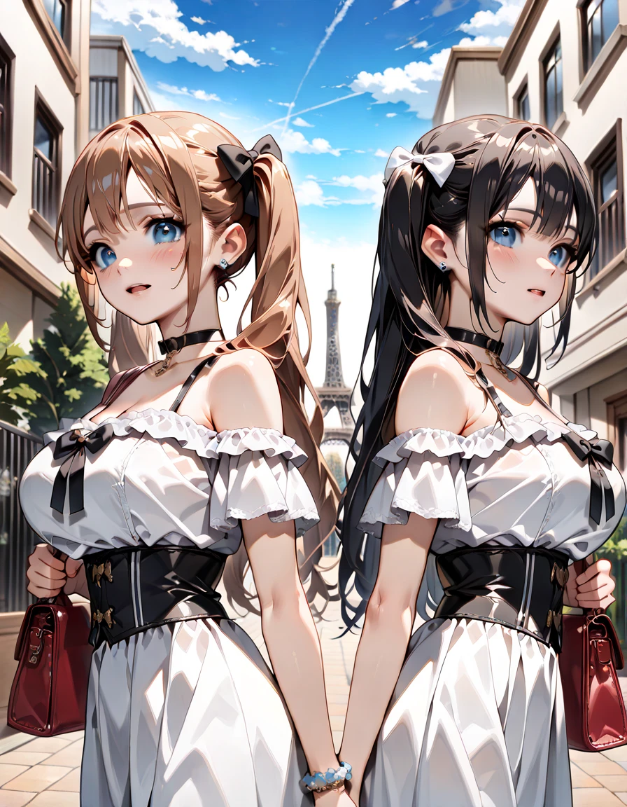 (2girls:1.8), (height_difference:1.5), (size_difference:1.2), (bedroom: 1.2), table, desk,
AND (2girls:1.3), (yuri:1.2), two girls next to each other, (giantess:1.3), small breasts, (breasts and face closeup), smug, cleavage, long hair, elf, elf ears, bangs, hair covering eyes, breast press, :o, >:D,, sweaty, tongue, a city of people on a platform below the breasts of a giantess, a city of people on a platform in front of the breasts of a giantess, (crowds:1.4), (multiple_girls:1.5), (1girl:1.5), serafuku, (minigirl:1.4), (minigirl on a table: 1.2), buildings, cafe, (cityscape from sky view: 1.3), (cityscape:1.2)