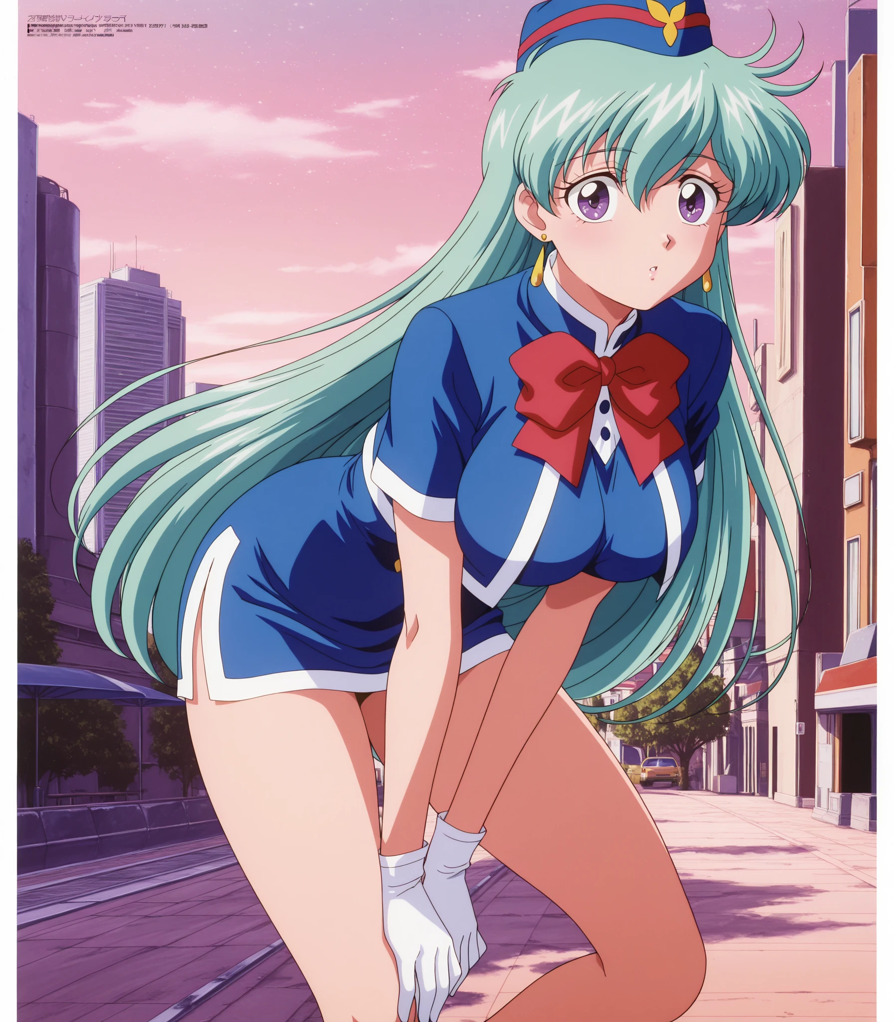 1girls, masterpiece, highest quality, disorganized, retro artstyle, 1980s \(style\)))), look viewer, (((full nude))), (shanpuuranma, long hair, full nude), (((fll nude))), knee shot, full blush, (((no Panties))),, Take a look here, (((nsfw))), view audience, short hair, 2girls, nsfw, Genitals are visible, (((See here))), nsfw, (Japanese girl showing off genitals:1.1), look viewer, from below, (((a girl, Flying in the air in a naked, from the knees up, overlooking the cityscape below,))), Short_Dress_Pink_junior high school, china_Dress