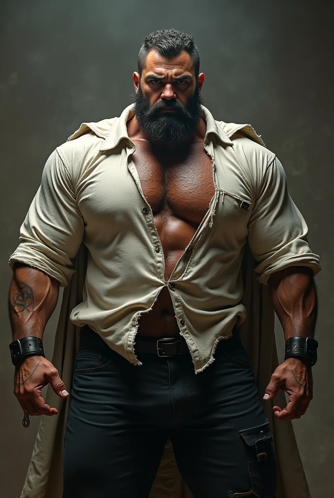 handsome 40 years old indian young GURJAR masculine strong bodybuilder boy in security guard uniform with batches with huge wide muscular shoulders, wide chest, abs, masculine wide triceps, arms, biceps, big masculine legs, wide thighs, calfs, black-haired, hair falls on your face, His perfect( big huge penis) is (coming out) of his pant,masterpieces, head to calf view, clear face, shot with nikon camera