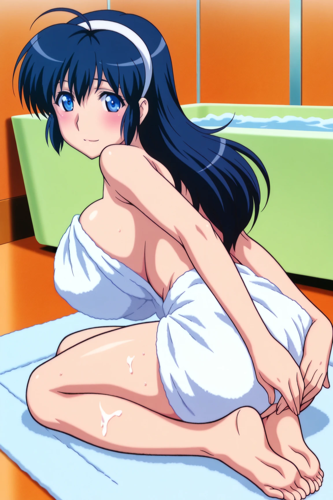 1girls, masterpiece, highest quality, disorganized, retro artstyle, 1980s \(style\)))), look viewer, (((full nude))), (Madoka Ayukawa, long hair, full nude), (((fll nude))), knee shot, full blush, (((no Panties))),, Take a look here, (((nsfw))), view audience, short hair, 2girls, nsfw, Genitals are visible, (((See here))), nsfw, (Japanese girl showing off genitals:1.1), look viewer, from below, (((a girl, Flying in the air in a naked, from the knees up, overlooking the cityscape below,))), high kick,