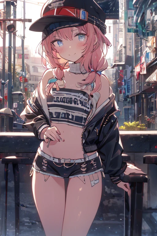 <lora:KrakenKatz-201:0.7>,(kktz:1.3),girl,, (nvinkpunk:1) a young female, highlights in hair, sitting outside, city, brown