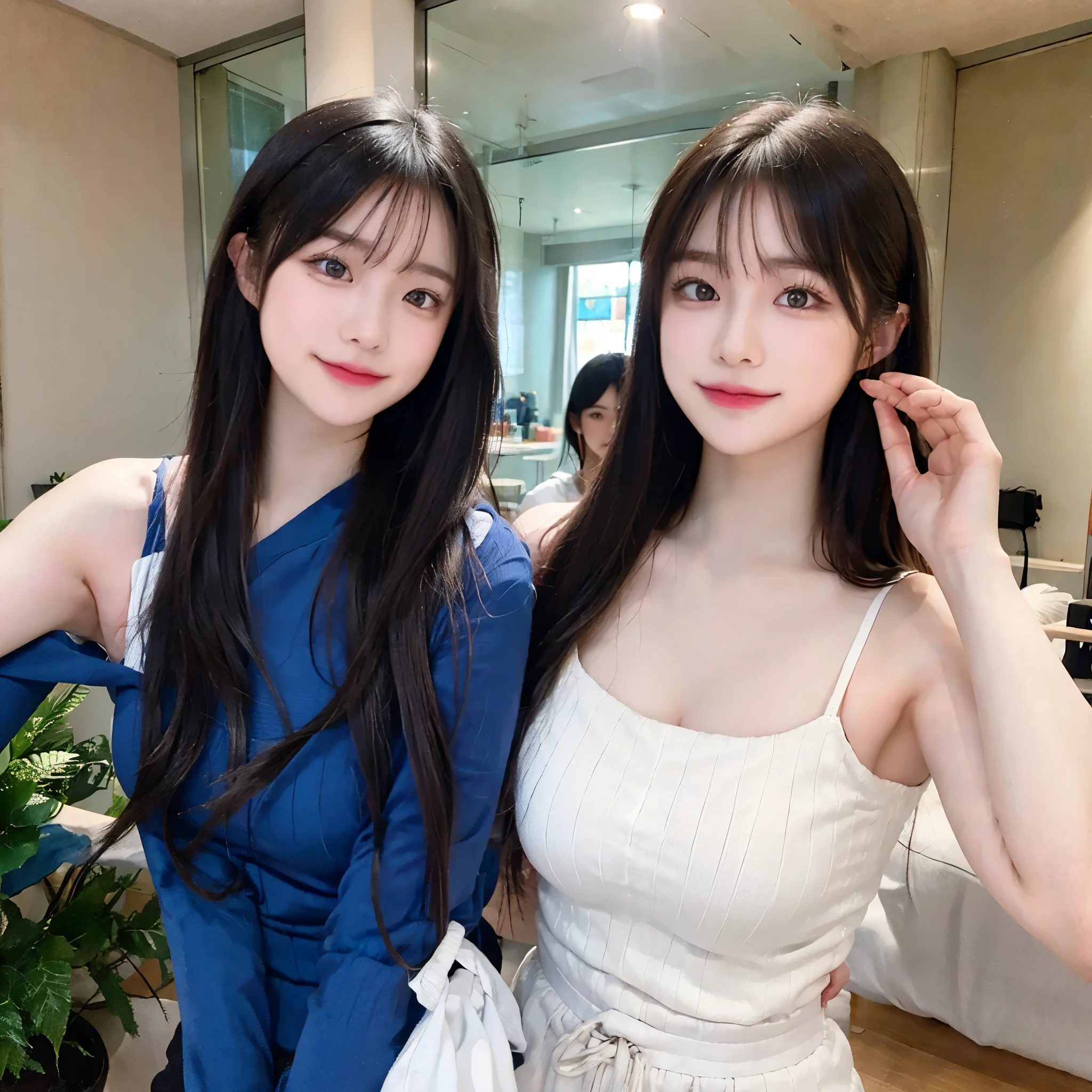 Alafed woman with long hair, Young and adorable Korean face, Young and pretty Asian face, Gorgeous Young Korean Woman, Beautiful young Korean woman, Jaeyoung Nam, 8K Selfie,Beautiful Korean Women, Long haired asian girl, Korean Girls, Choi Hong-hwa, Cute Korean Actresses,Slit dress,153cm,40kg,Bust 85 Waist 55 Hips 85,Like the fourth one