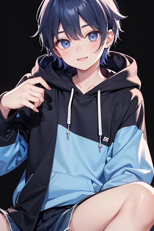 High school boy wearing panties