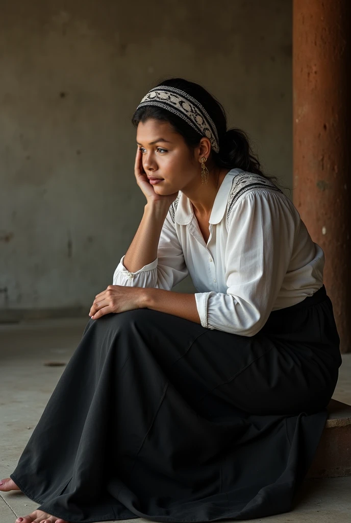 Makr this photo realistic and detailed, there is a woman sitting on a bench in a white shirt, a colorized photo, photo of a woman, restored photo, colorized photo, old color photo, old color photograph, colourized, inspired by Ruth Jên, restored color, old photo, old picture, colorized photon, portrait of modern darna, colorized photograph, colorized, photo in color,very detailed potrait, realistic portrait photo, close up potrait, profile portrait, very detailed face, very realistic face, very perfected face, very detailed clothes, very realistic clothes, very perfected clothes