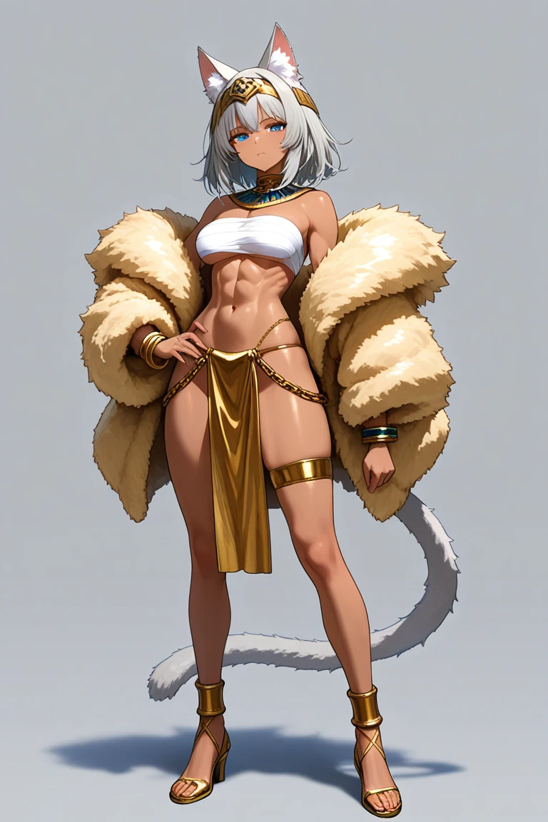 a set of different poses of a same character, character with a bunch of different poses, sprite sheet, characters 8k symmetrical, anime girl figures, spritesheet, sprite sheet walk cycle, 2 d sprite, sprite 2 d, dancing character, gray hair, gray hair long hair, yellow eyes, eye patch, (((muscular))), big breasts, thick thighs, happy, (tanned skin), running, working out, (((black clothes))), erotic in all poses, sexy, bare feet, set of high quality hd sprites, spritesheet, intricate, sprite sheet, gif, white background, Ghislaine Dedoldia of Mushoku Tensei