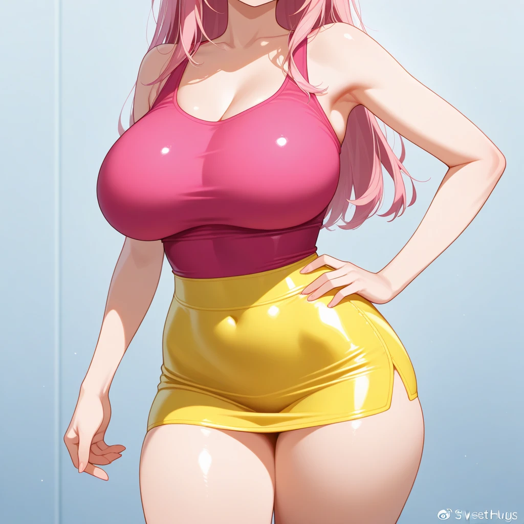 Anna de Arendelle, (better quality:1.4), body focus, (cute face), piece of art, ultra-realistic, (((better quality))), ((beautiful finger)), , beautiful body, Great character design, ,Lighting perfeita, colorful, Bright_Lighting, ultra a high resolution, a high resolution, absurdities:1.2, hips:1.2, lens flare, (Bright_Work:1.2), (thick thighs:1.1), Thick,
Animated female character, smiling, curvy body, black hair, ((standing showing ass)), ((bare chest)), ((wear ultra-tight pink legging shorts)), large breasts with décolleté, silver necklace with pendant, wrinkles, Red lips, long hair, ((shot from above)), camera from above, (standing)