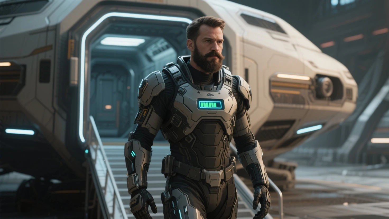 ((best quality)), ((masterpiece)), ((inked)), majestic intricately detailed soft   by jim lee, 1man, a handsome starship captain, (Henry Cavill:0.7)|Hugh Jackman|Russell Crowe, well fitting futuristic space commander uniform, stubble, on the bridge of an advanced space faring war ship, high tech computers,, crew in the background, film grain, soft edge lighting, photographed on a Canon EOS R5, 50mm lens, F/2.8, HDR, professional, backlit, high contrast, (deep shadows:1.5), warm vibrant colors, lens flare, cinematic Film still from the expanse|(mass effect:0.6)|star trek<<lora:Elixir:1>