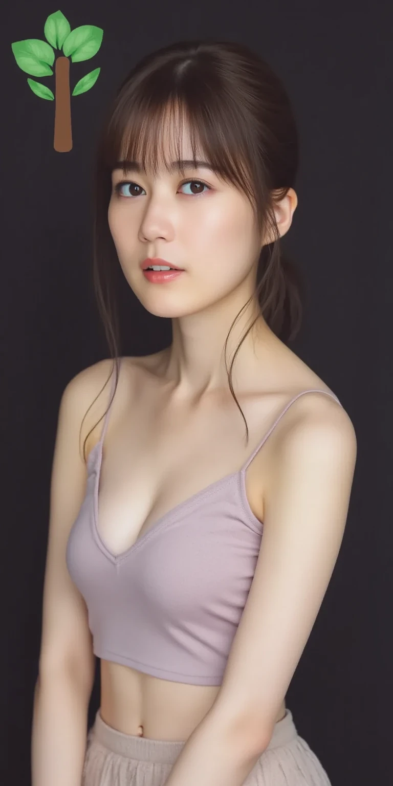 RAW, sharp focus, delicate, beautiful composition, best quality, (realistic), high quality, ultra detailed, (Real picture), (realistic skin), (intricate details), (latex skin:0.4), (detailed skin:1.3), (perfect glossy shiny skins:0.6), (beautiful eyes), round eyes, pretty face, Blushing face, glossy lips, high nose bridge, [:(detailed face:1.2):0.2], shiny eyes, (PureErosFace_V1:0.1), (ulzzang-6500:0.1), (a beautiful 20 age years old cute Korean girl:1.3), instagram, (kpop idol, korean mixed), a face of perfect proportion, (high nose:0.7), realistic humid skin, red lips, Crimson (UA), (happy face:1.2), 8k uhd, dslr, high quality, film grain, photorealistic, (studio), (long shot portrait:1.2), (pale blue simple background:1.5),(shut lips:1.3),(iu1:1.1), (hair in a bun:1.3), (big tits:1.12), (tight black sleeveless knit sweater:1.2)