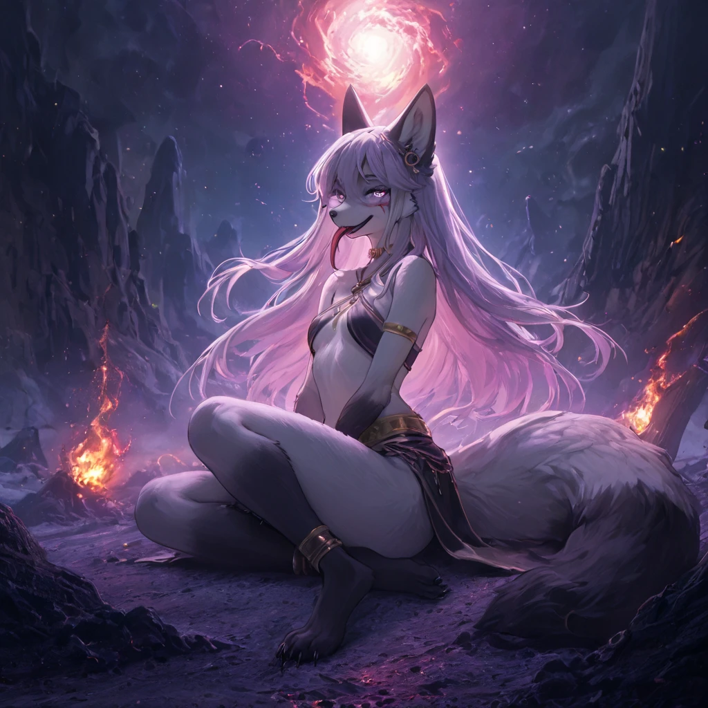 ultra-detailed, masterpiece, masterwork, high quality, best quality, hdr, (nature, night, waterfall), posted on e621, (by hioshiru), nsfw, female, solo, (white little body minotaur), hairy dragon, (nude, white chubby body), (long silver hair, yellow eyes), sitting, dynamic angle, ((vulgarity, pissing, urination, fucked silly))