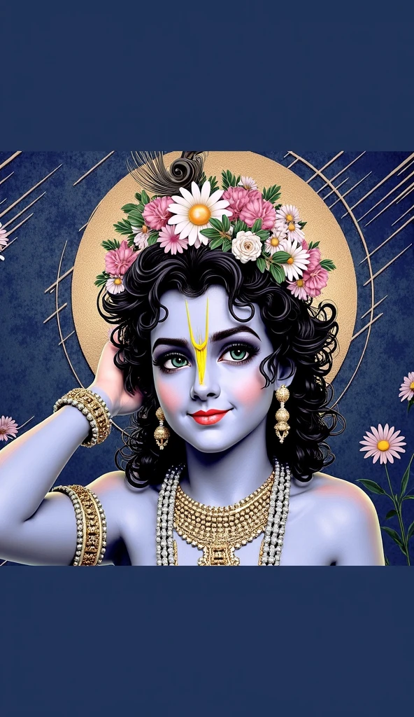 Black and white wallpaper related to lord Krishna  ,please make it longer 