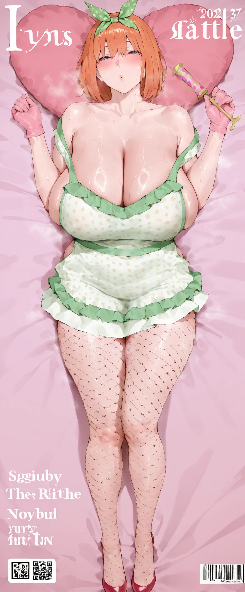 score_9, score_8_up, score_7_up, Kyouka Tachibana - Tachibana-san-chi no Dansei Jijou Matome Ban - PonyXL 1milf, mature female, mothely, (seductive fat bodies, bbw), brown hair, hair bun, best quality, masterpiece, ultra-detailed, high quality, lying on bed, full body, dakimakura, open mouth, detailed face, detailed female body, large breasts, sexy evening dress, arm up