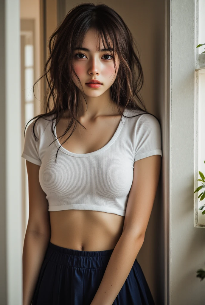 girl, teenager, pretty, no bra