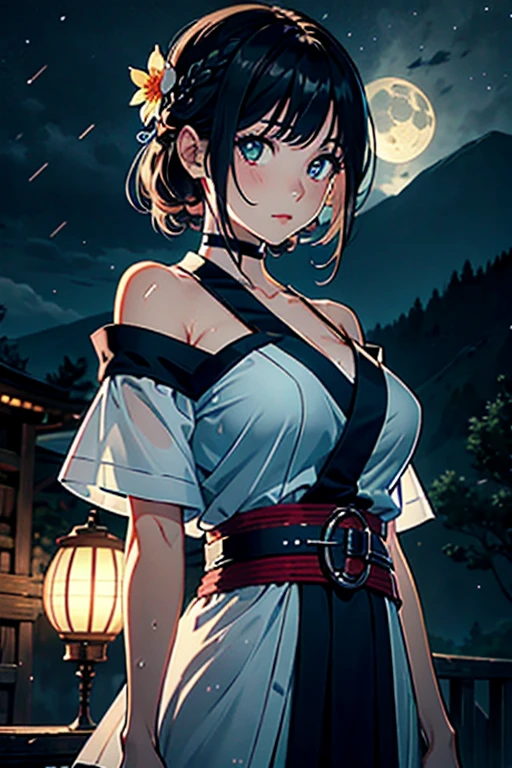 (look up at the starry sky:1.2),make a bonfire,girl camping,(outdoor fashion:1.5),(Thin type:1.8),(big breasts),(random hairstyle),(Highest image quality,(8k),ultra-realistic,best quality, high quality, high definition, high quality texture,high detail,beautiful detailed,fine detailed,extremely detailed cg,detailed texture,a realistic representation of the face,masterpiece,Sense of presence)