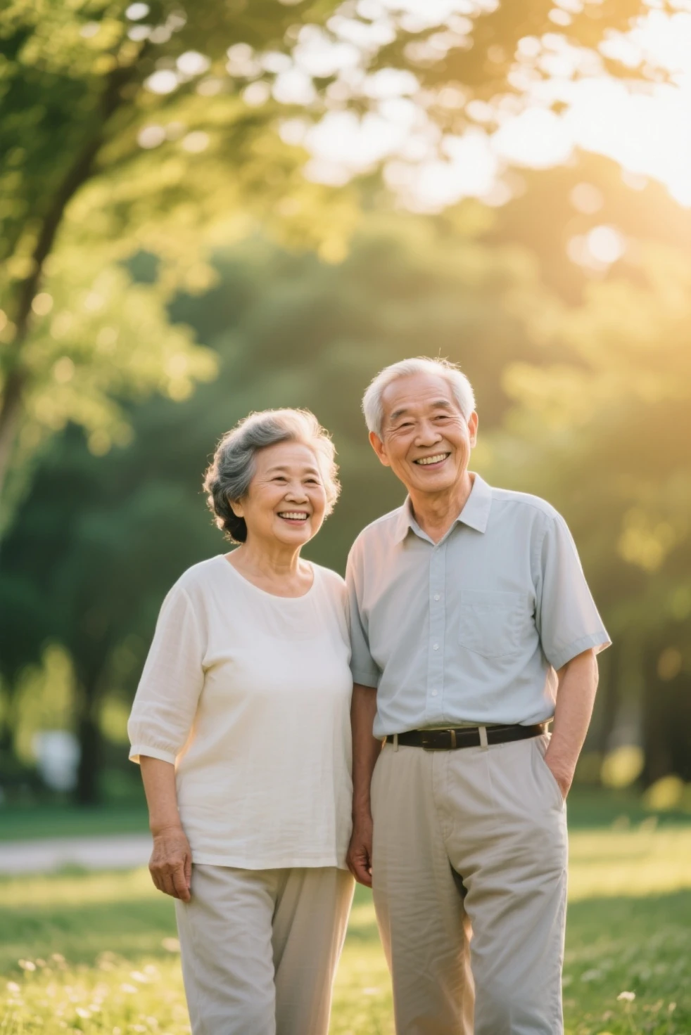 long ago、Grandfather and grandmother、smile