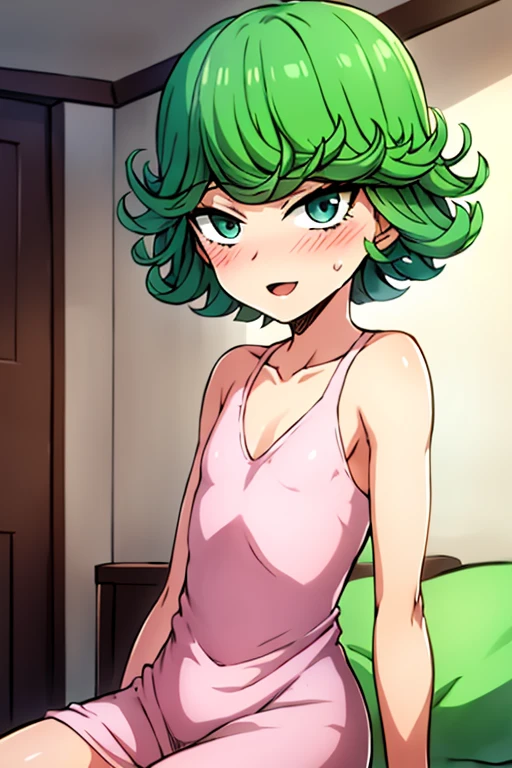 ((Highest quality)), ((masterpiece)), (be familiar with), Perfect Face, indoor, Bedroom, Watching the audience,
One woman, Tatsumaki,
Open Mouth, Ecstatic expression, blush, smile,
Small breasts, Flat Chest, Young Girl, , , Girl,
Short Hair, short hair,
Fully nude, Nipples exposed, Sex with a man with a big dick, 膣内ejaculation, Semen is taken, Insert a into your, Sex in missionary position, , Leg spread,