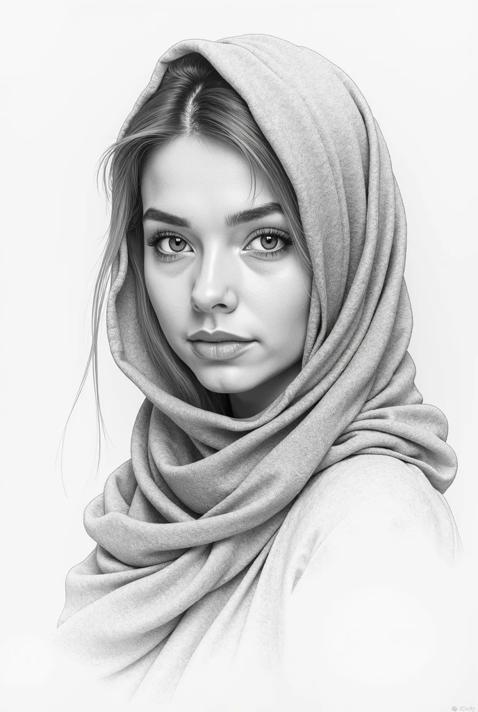 (Best Quality, High resolution), angel face full screen, malay hijab girl, Perfect eyes, perfect nose, perfect lips, Delicate and defined facial features, ethereal glow, soft and gentle lighting, flawless skin texture, intricate details, captivating expression, charming look, a subtle smile, whimsical background, dream atmosphere, Monochrome colors, meticulous shading and shadowing, intricate pencil strokes, Fascinating and realistic representation, incredibly realistic portrait, impressive artistic composition
