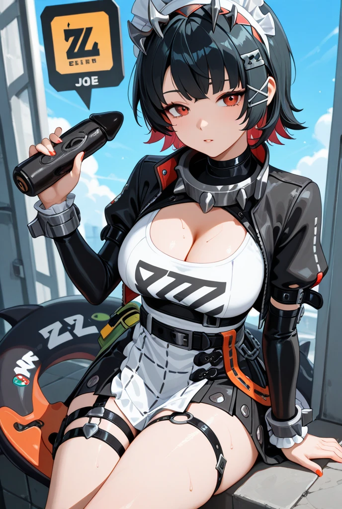 anime gravure,hyper cute 17yo sporty girl,
black hair,short hair,big breasts,
black camisole,black micro miniskirt,black pantyhose,
open mouth smile,(((great thigh))),(little bitch),