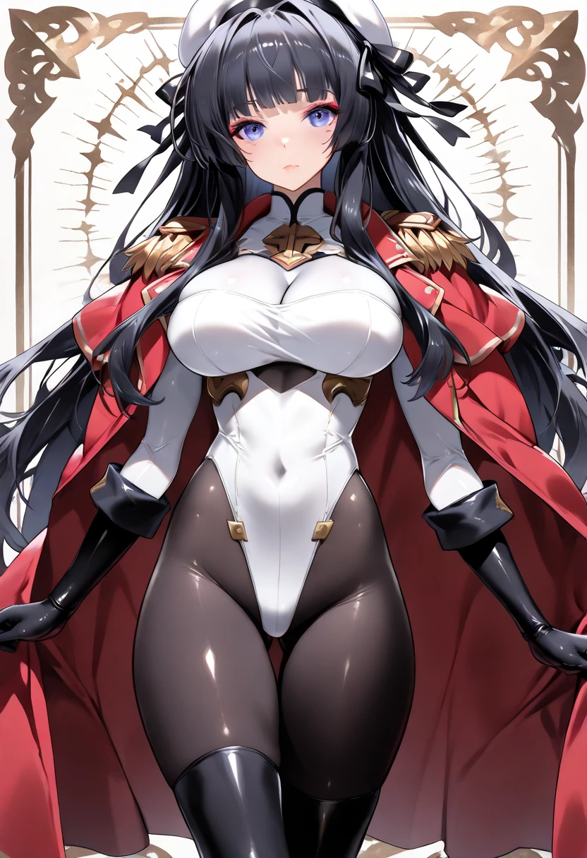 a beautiful and detailed image of meru , merunyaa,(red skin:1.3), horns,clothed,(freckles), flowing white dress,backlighting, field of flowers, holding flower, flower hair accessory, yellow eyes,smile, clouds,in front, alone, pants, medium breast,, knife holding, cloak, cape, walking, pants, solo, flip flops boots