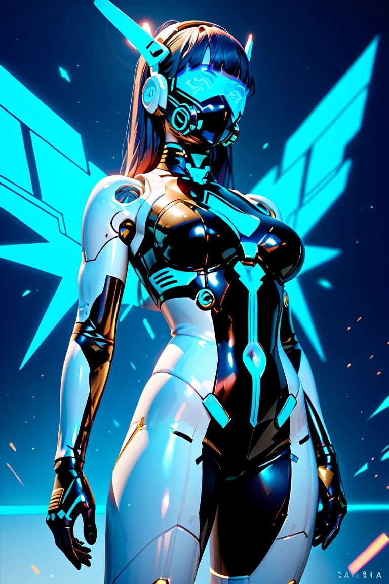 Cybernetic Siren: describe a story of adult character, (Siren Star bucks) a character as a merchant with amazing products that make everyone dazzled, unrealistic dream, beautiful sexy sci-fi mythology story. Vectorized design, masterpiece of a logo, captivating viewer. At a spacestation colony, futuristic Superheroes, futuristic building, focus on main character Mecha-like robot-like person, white skin, sexy, cute, a toonish concept style, ecchi anime, An alluring, yet deadly, mecha-like character with an aquatic-themed design. They possess the ability to control water, emit sonic blasts, and have built-in energy harpoons.