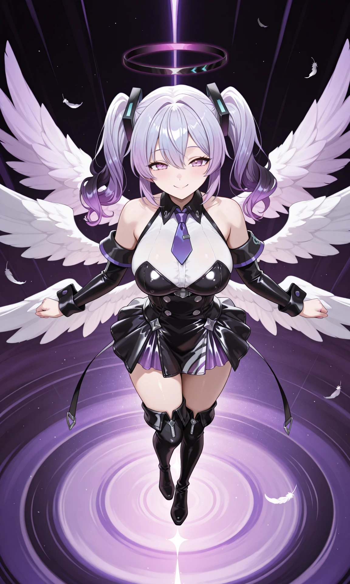 wing, feather wing, purple magic