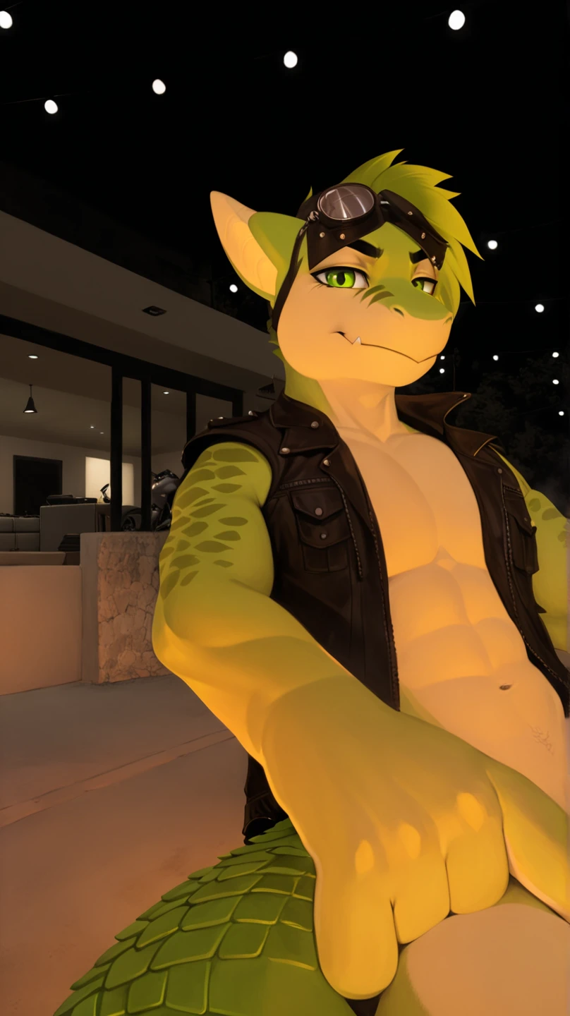 Male Springtrap, der auf einem Bett liegt. He wears a latex full body. He presents his hot .