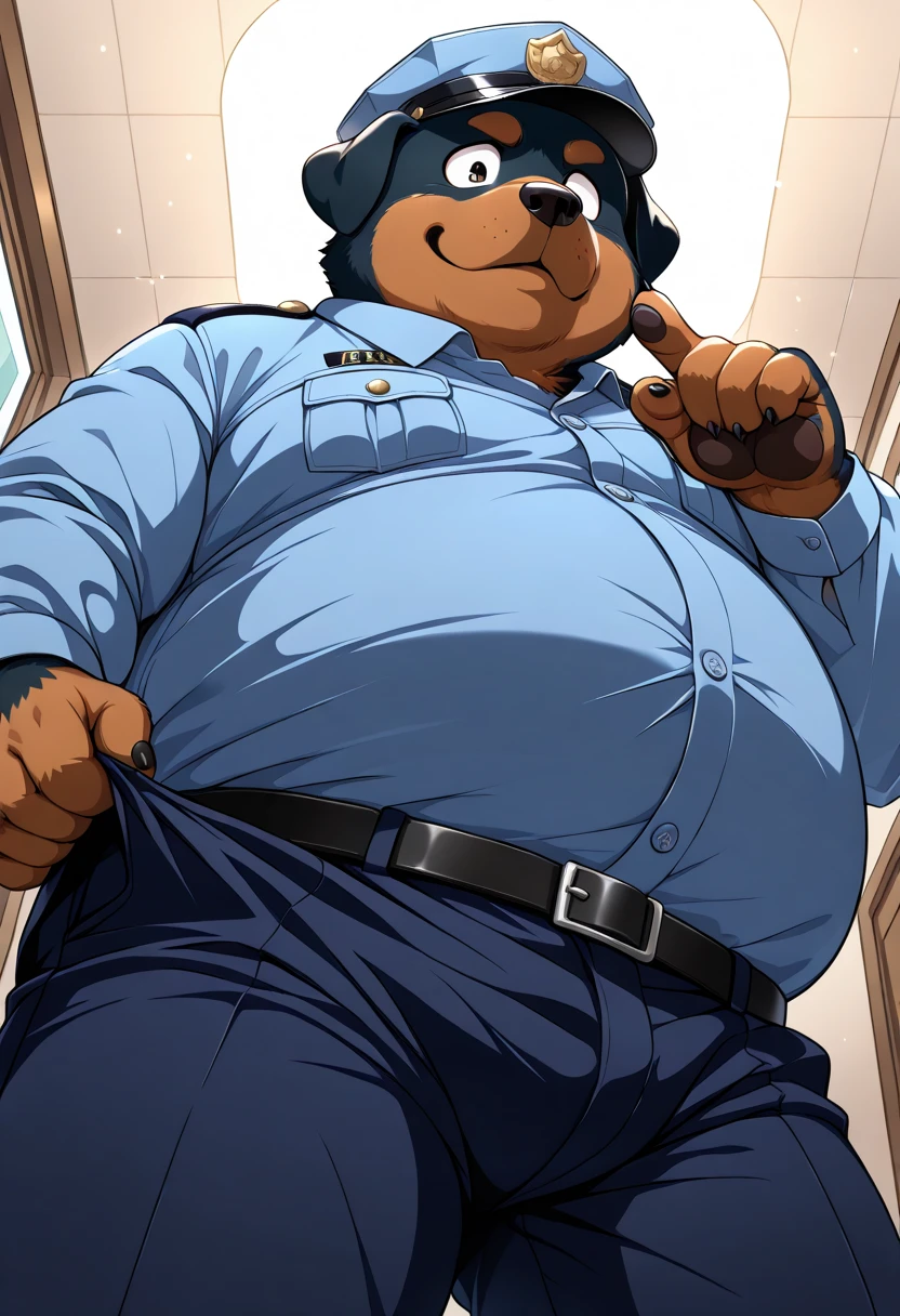 disney zootopia chief bogo full body omorashi pissing in pants wet_pants urine soaked pants still clothed urine dripping on leg down the floor wet urine patch in groin area