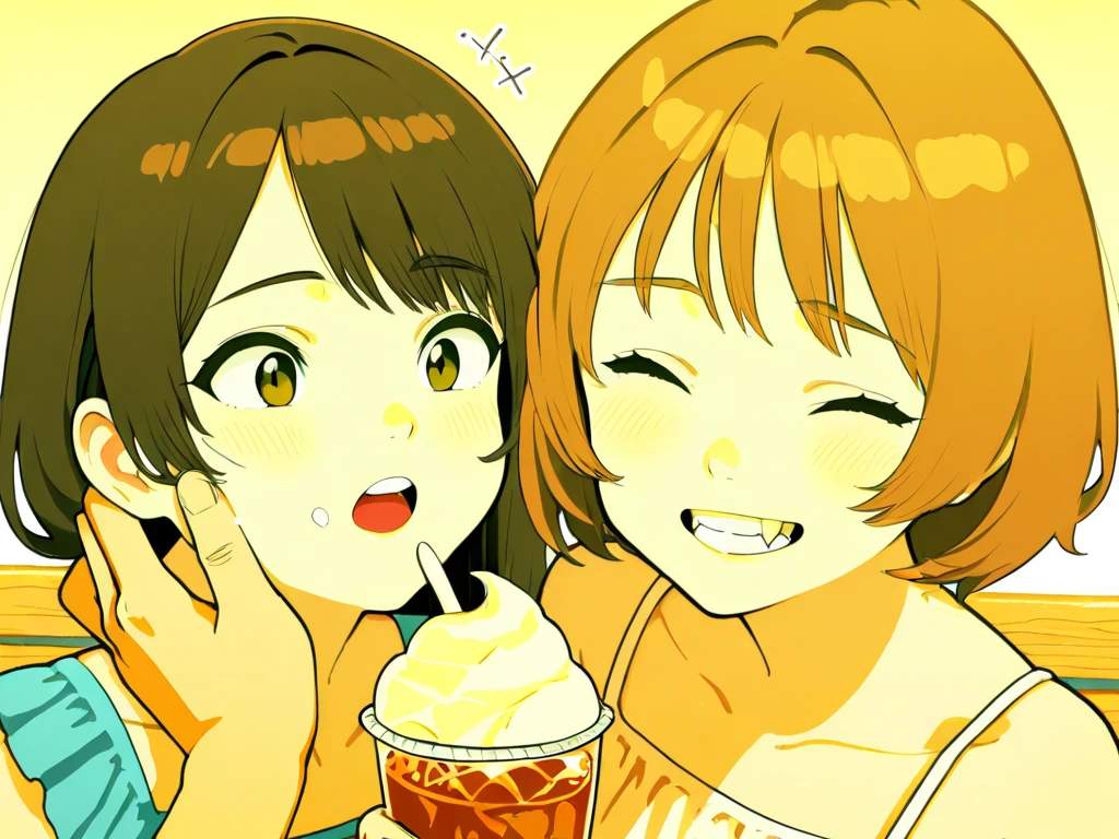 Moe illustration,1人Angel of(Black Hair,Red eyes,Bob Hair,Straight Bangs,Angel of),soda water,cider,summer,Light blue