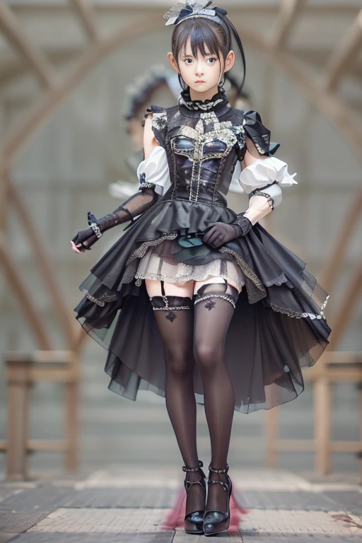 (1girl:1.3), (exoskeleton:1.2), transformers, (transparent shirt:1.3), military,
(nude:1.3),solo,full body,(steampunk),(machine made joints:1.2),(mechanical limbs:1.3),wires and cables on head,science fiction, active pose, machine city,
<lora:shojovibe_v11:0.5>, <lora:GoodHands-vanilla:0.5>, Long black braided headband hairstyle, A classic, vintage French patisserie with delectable pastries, (masterpiece, top quality, best quality, official art, beautiful and aesthetic:1.3), extreme detailed,highest detailed,(ultra-detailed),((an extremely delicate and beautiful))