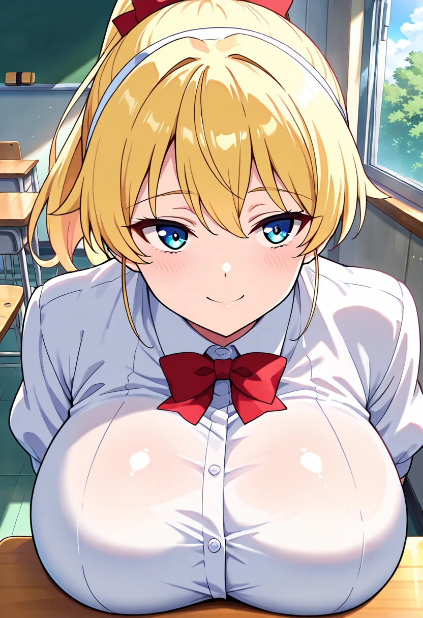 Highest quality,masterpiece, Highest Resolution, nsfw, boy pov, 1 girl, handjob, shaved pussy, gigantic breasts, indoor, hostess bar, night, laugh, horse ears, horse tail, skirt undressing, Little Cocon