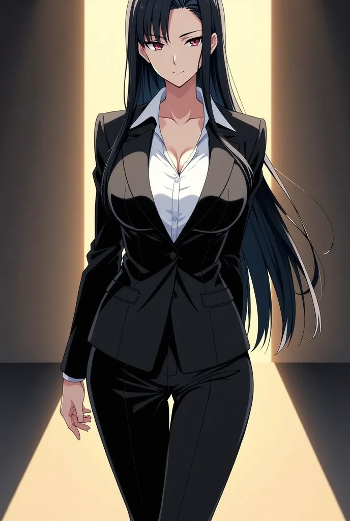 Woman in office room, White wall, Grey table, plant, window, Sexy pose))), ((highest quality)), ((Intricate and detailed)), ((Surreal)), Absurd resolution, Mature Woman, Mature Woman, perspective, Very detailed, figure, One girl, ((Big Breasts)), Perfect hands, Detailed fingers, Beautiful fine details, ((ponytail)), ((Long Hair)), chief executive officer（CEO）, (business attire:1.2), Open Office Shirt, Tight Skirt, Black choker, Earrings, stockings, Detailed Background, Bedroom, Perfect Eyes, Seductive eyes, Looking at the audience, From below