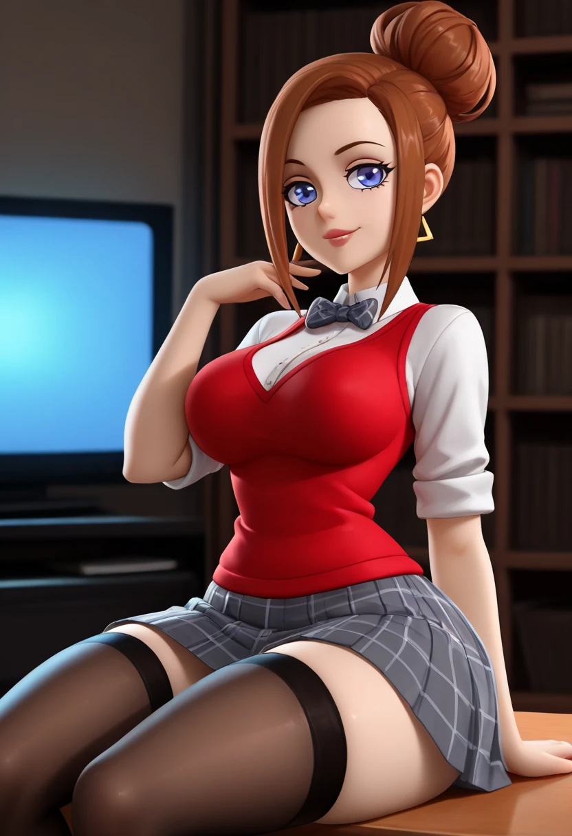 NSFW, pornografia, master part, best quality, 8k, ultrarrealista, Detalhes altos, Close-up map of a flight attendant with large, magnifica, Mulher sexy bonita,(Seios enormes com mamilos rosinha:1.2), Coxas largas bonitas,in a sitting position with her legs spread showing her shaved vagina,e ela totalmente nua