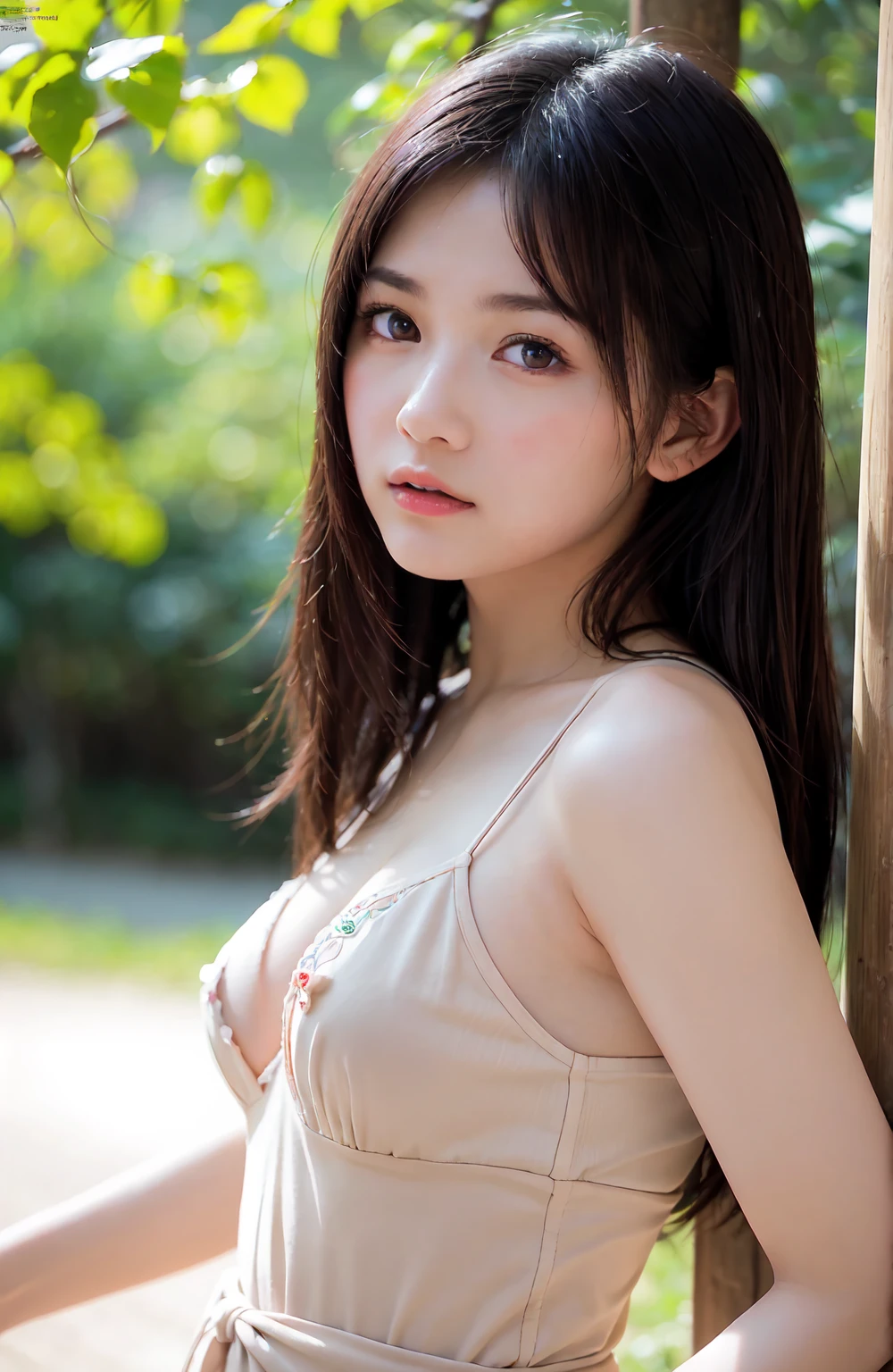 (8k, RAW photo, best quality, masterpiece:1.2), (realistic, photo realistic:1.37), Ultra-detailed, finely detail, high resolution, 8K Wallpaper, Perfect dynamic composition, Beautiful detailed eyes, nsfw, nude, nipple, Japanese girl, cinematic light, natural color lip, Bold sexy poses, Smile, 30 years old, (baby face:0.95), Cute, Sexy shot, looking at camera,