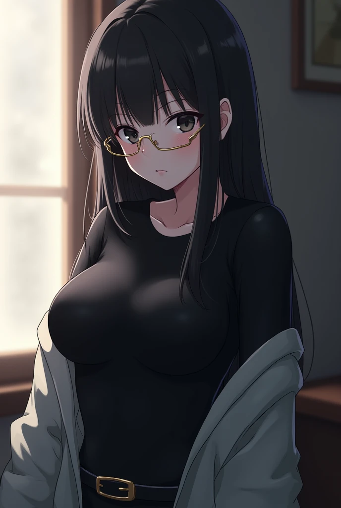 (Real, High resolution:1.3), One girl with a perfect body, Very beautiful face and eyes,Long Hair,(Completely naked : 1.2), Glasses, Big Breasts,Exposing the breasts, Korean、30 years old、Orgasm Face、Titty fuck、A man sucks on your nipples