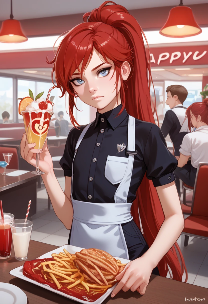 PhantomLimb, ghost arm <lora:ectoV5:0.8> portrait of a woman with 1990s style beaded dreadlocks wearing wearing 90s fashion: tight white turtleneck long-sleeve crop top, red plaid pleated mini skirt, cotton knee-high socks, loafers, at 90s mall food court, fast food, dining tables, chairs, bright lights, the smell of pizza and french fries, soda fountain hdr, cinematic shot, feminine colors, (90s style :1.3), <lyco:GoodHands-beta2:0.8>,, feminine colors, ambient lighting, tawny skin, quarter turn,1/4 body pose, head shot, looking away, (excited facial expression:1.3), lanky body, maximum details, cinematic, (abstract art:1.1), dark theme, stylized, deep shadow, <lora:add_detail:0.5>, <lora:epi_noiseoffset2:0.5>,